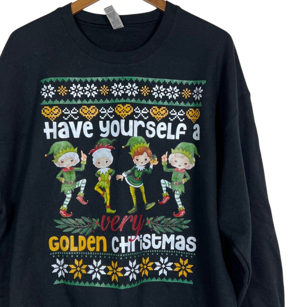 Gildan "Golden" Christmas Elf Sweatshirt Unisex XL NWOT 🎉Host Pick🎉 - Picture 3 of 3